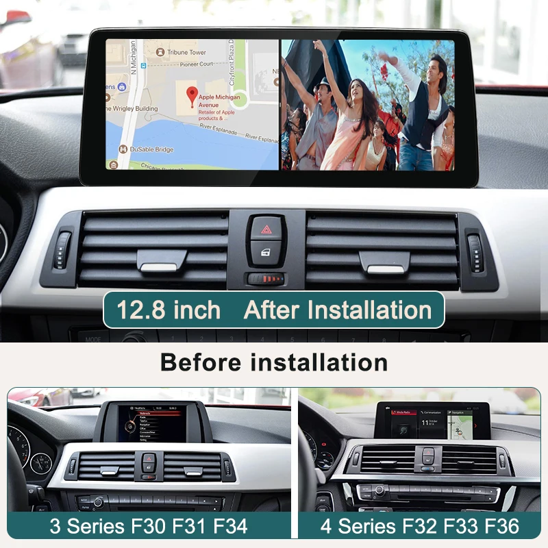 STWEI Qualcomm662 Android15 Auto Wireless CarPlay 12.8