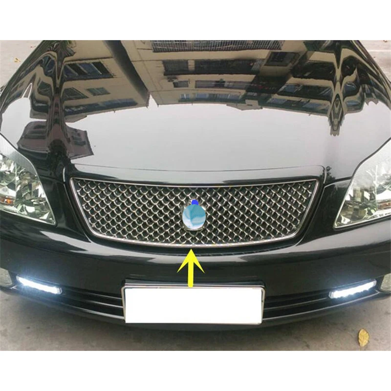 For ABS Front Bumper Honeycomb Car Grille Old Toyota Crown Racing Grills Accessories Body Kit Refit 2005-2009 Year