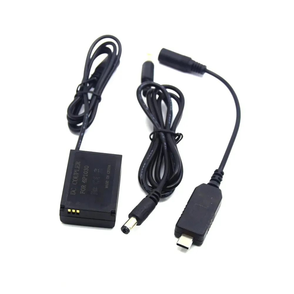 BP1030 Dummy Battery BP-1030 DC Coupler Adapter+PD 8V Decoy Digital Display Cable For Samsung NX2000 NX1000 NX300 NX210 BP1130