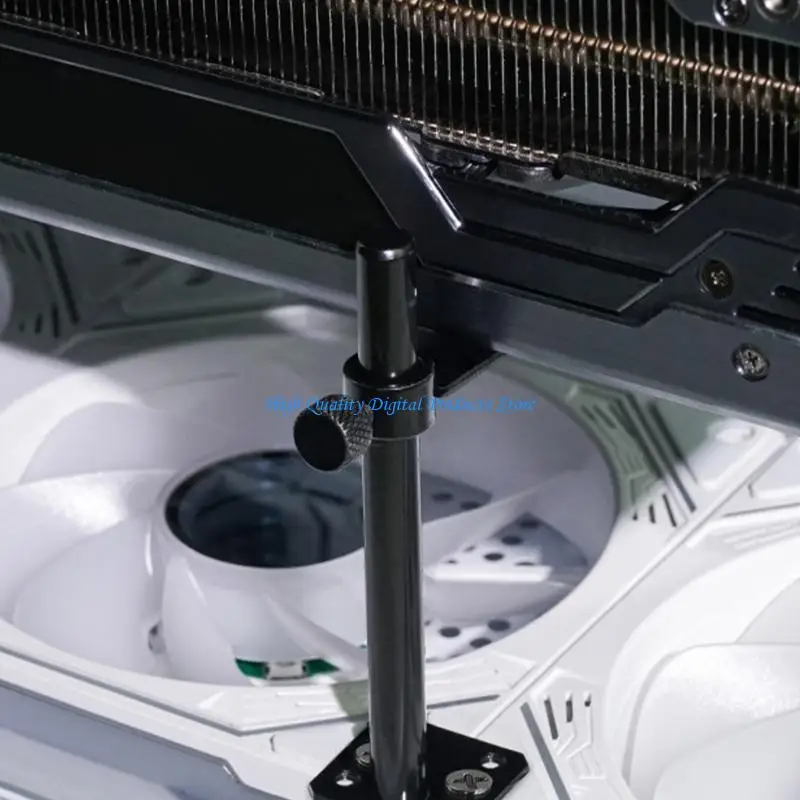 U2JE อลูมิเนียมอัลลอยด์กราฟิกวิดีโอยืนกราฟิกการ์ดสนับสนุนเฟรม FRAME GPU