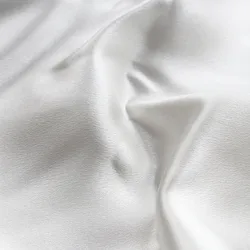 Tela Blanca satinada de crepé de seda pura de morera pesada, 100%, para vestido de novia, Cheongsam, costura artesanal, envío gratis, 30 Momme