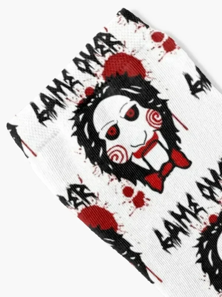 Billy Puppet Saw Jigsaw Inspired Socks snow cartoon Socks Women's Men's