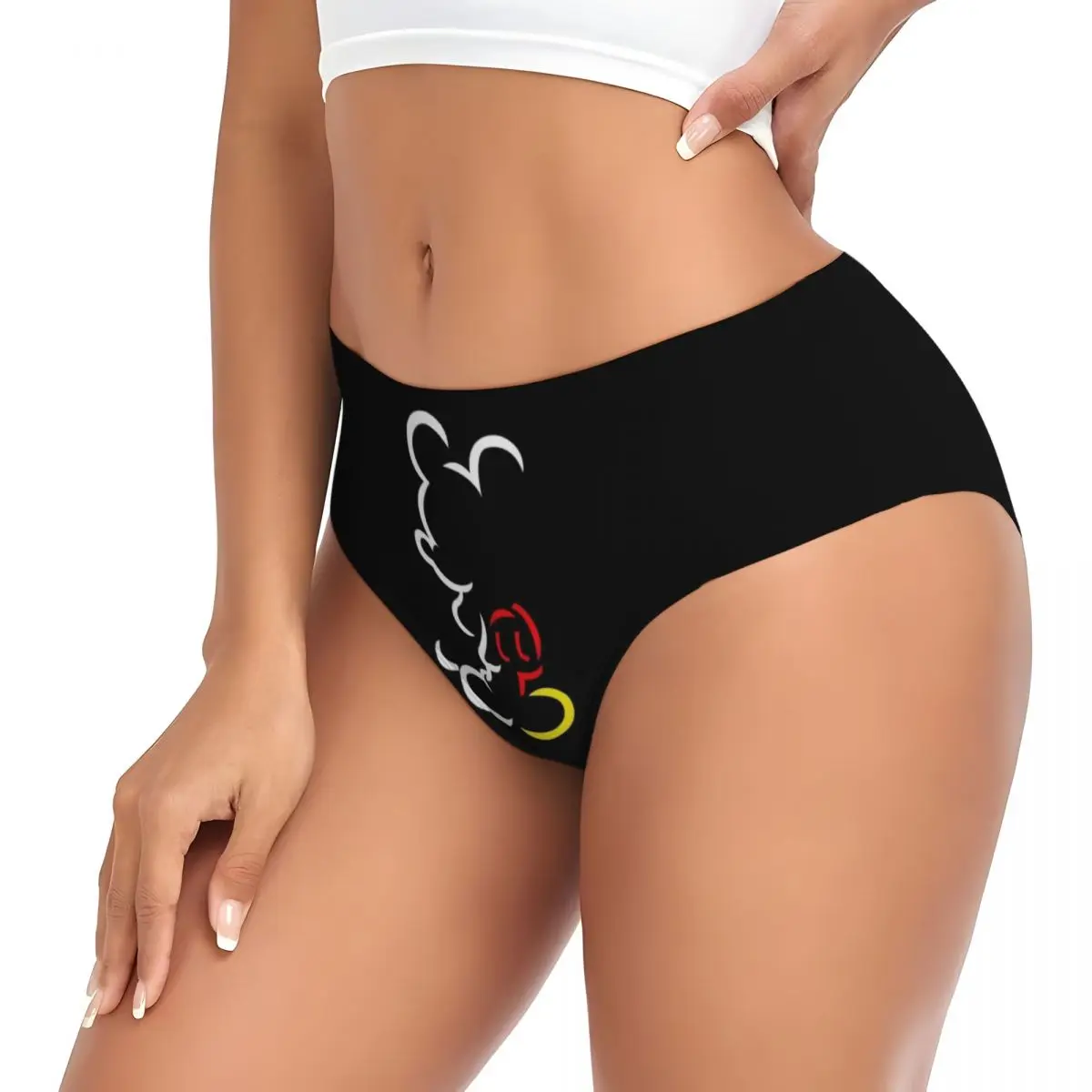 Custom Women Mickey Mouse Panties Underwear Female Soft Briefs Underpants