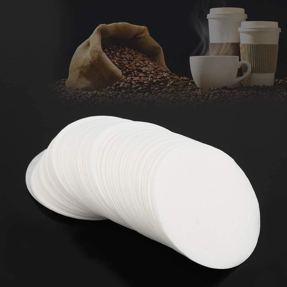 350PCS Round Disposable Drip Coffee Filter Paper Strainers for Aeropress Coffee Maker and Espresso Maker