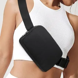 Marsupio minimalista marsupio per sport all'aria aperta, semplice borsa pettorale in Nylon, marsupio da corsa da viaggio per donna e uomo