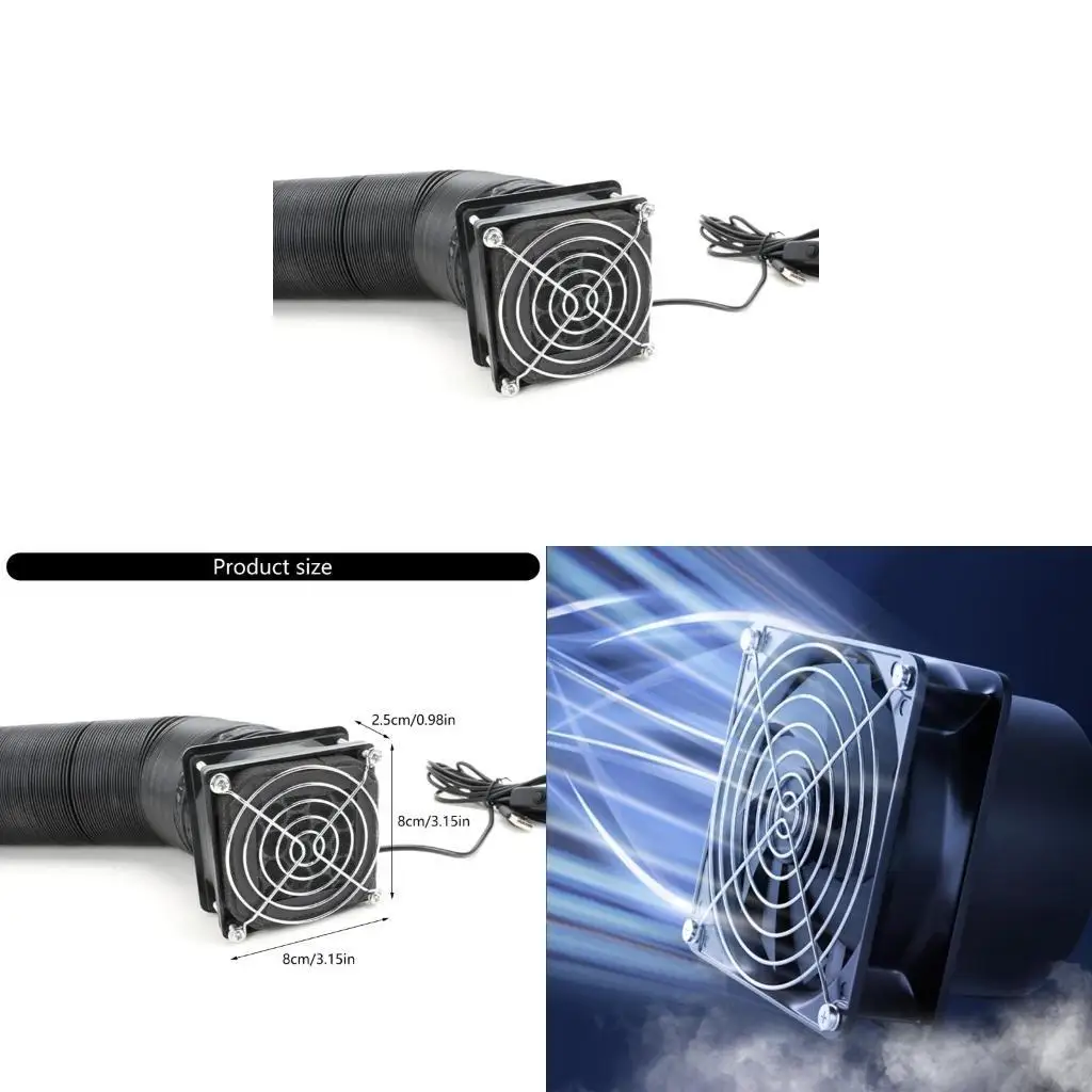 

462E USB 5V Powered Ventilation System 800x800x250mm 4000RPM Fan for Smokes Odor Removal 3D Printing Enclosure Accessories