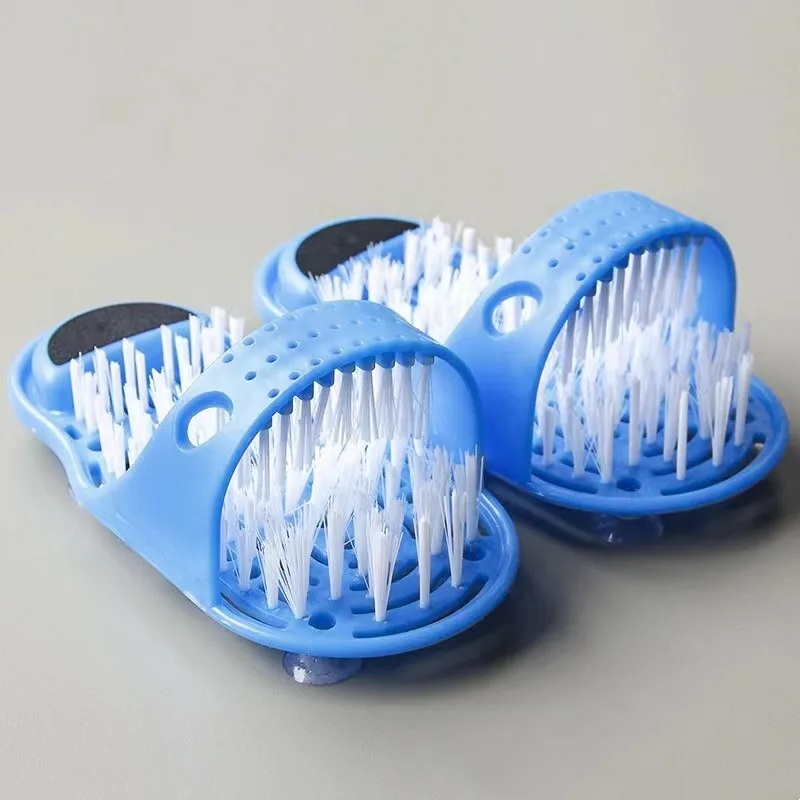 Bathroom foot wash massage slippers brush lazy people wash feet rub feet slippers