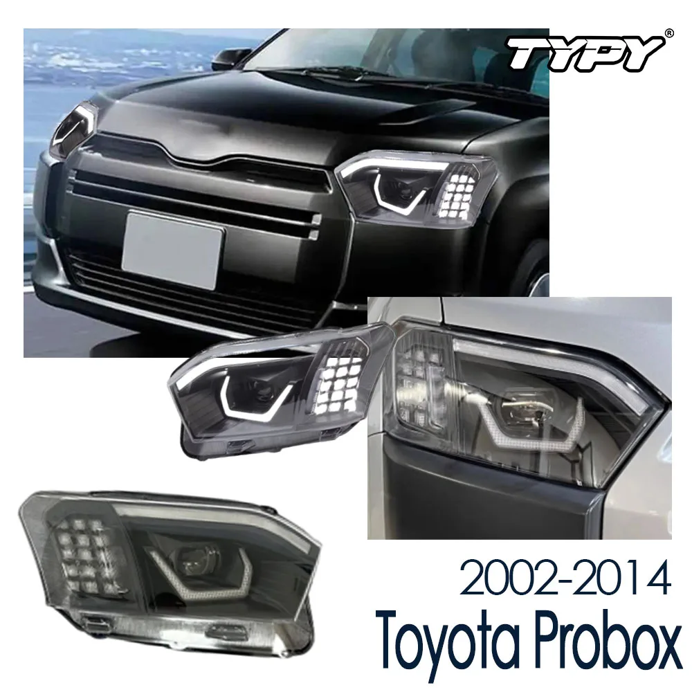 

TYPY Car Lights For Toyota Probox 2002-2014 Headlight Upgrade Modified to New DRL Dynamic Turn Signal LED Headlight