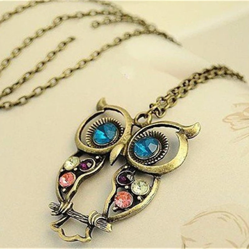 Retro Multi Owl Necklace Animal Pendant Necklaces Women\'s Fashion Summer Vintage Jewelry Gift Wholesale Gothic Trend 2024