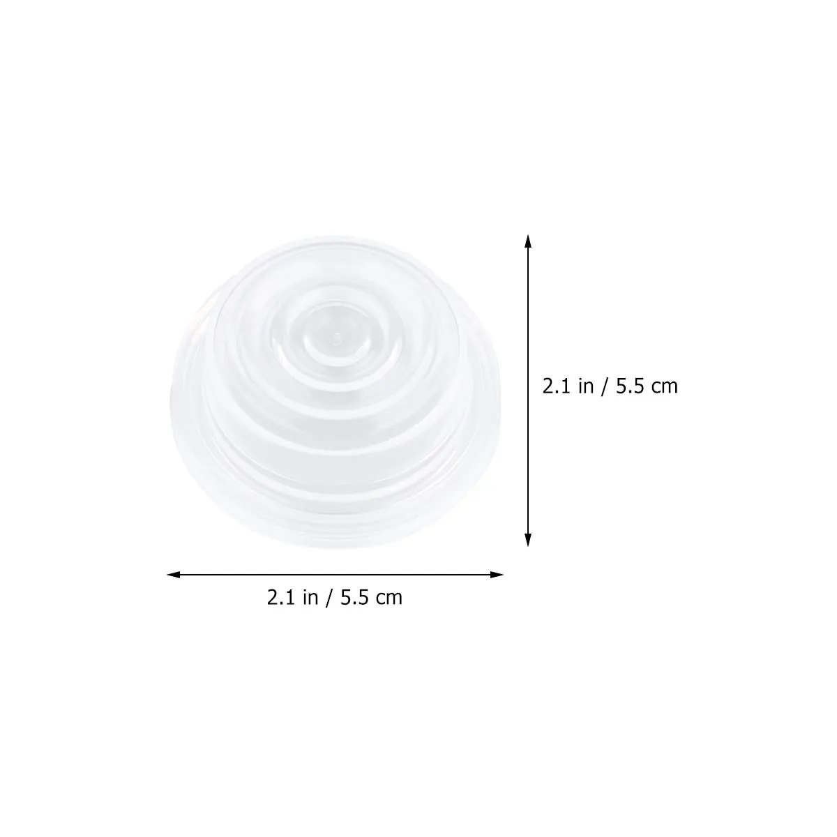 4pcs Breast Pump Chemical Suction Lightweight Electric Transparent Portable Soft Silicone For Moms Collecting During