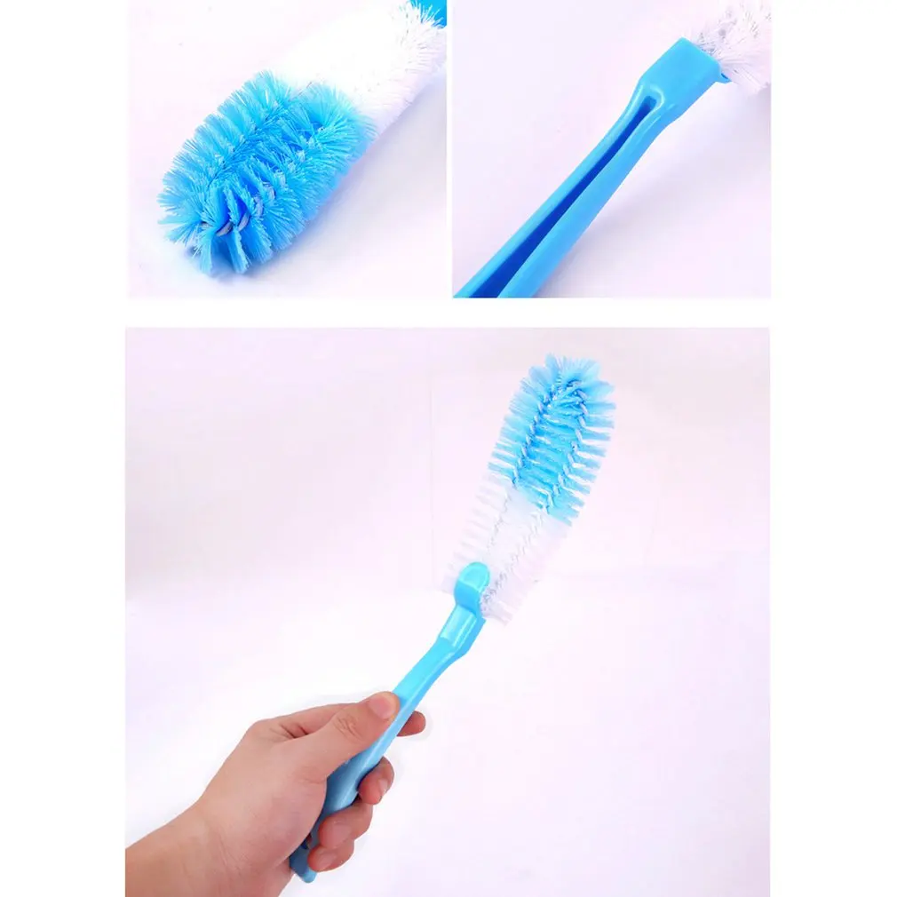 Long Handle Bottle Brush Cleaner Cup Dish Pot Bottom Scrubber Cleaning Washing Brushes Washer for Water Bottles Tea Cups Glass