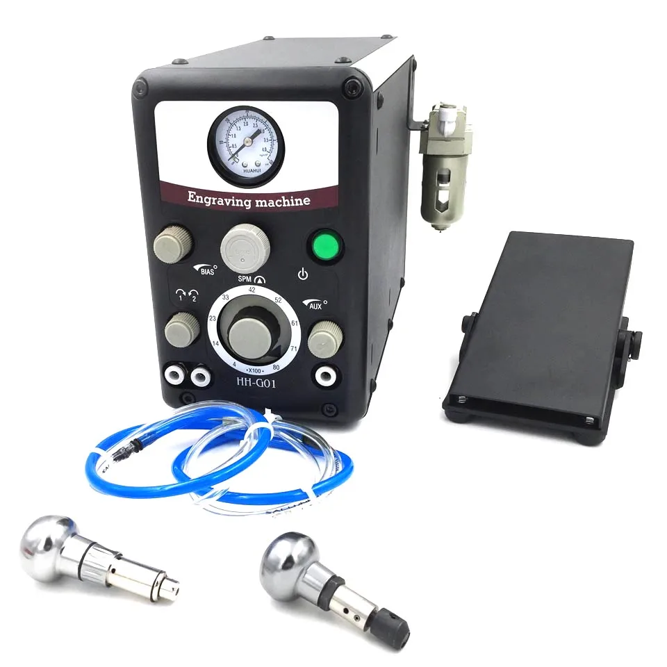 Jewelry Pneumatic Impact Engraving Machine Filter Double-head Pneumatic Metal Processing Graver Tool Hand Stone Setting