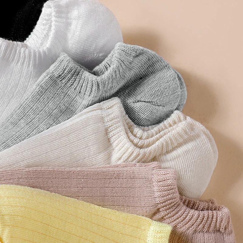 1/3/5/10/15 Pairs Random Women Solid Striped No Show Socks, Soft Breathable Sweat Wicking Minimal Versatile Low Cut Liners