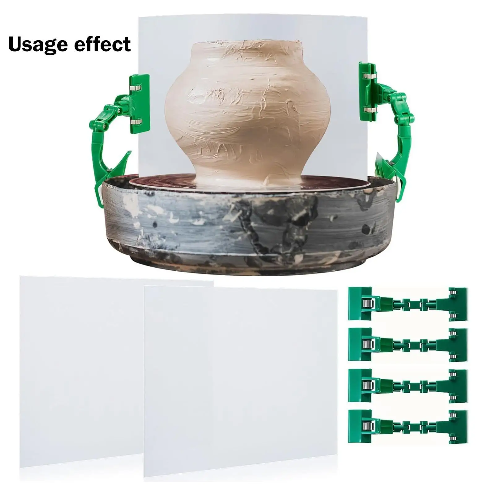 Embryos Shield Pottery Wheel Anti-splash Clay Screen Tool Guard Cover for Ceramic Craft Studio