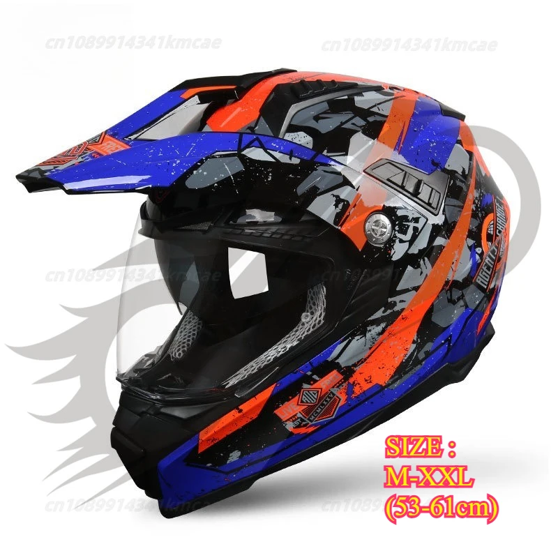 

FASEED FS-606 Motorcycle Helmet Men's Double Lenses Full Helmet Off-Road Road Rally RacingLocomotive casco moto cascos para moto