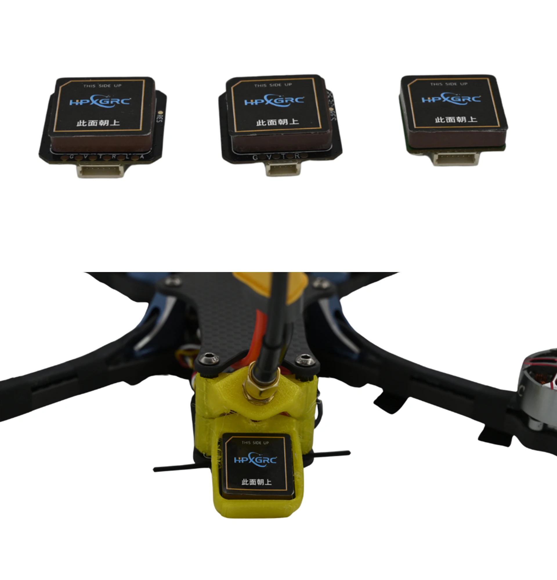 โมดูล GPS HPXGRC M-10 5883 (เข็มทิศ/เสาอากาศเซรามิก) - ไฟ LED ในตัวสำหรับเครื่องบิน RC แบบฟรีสไตล์ FPV