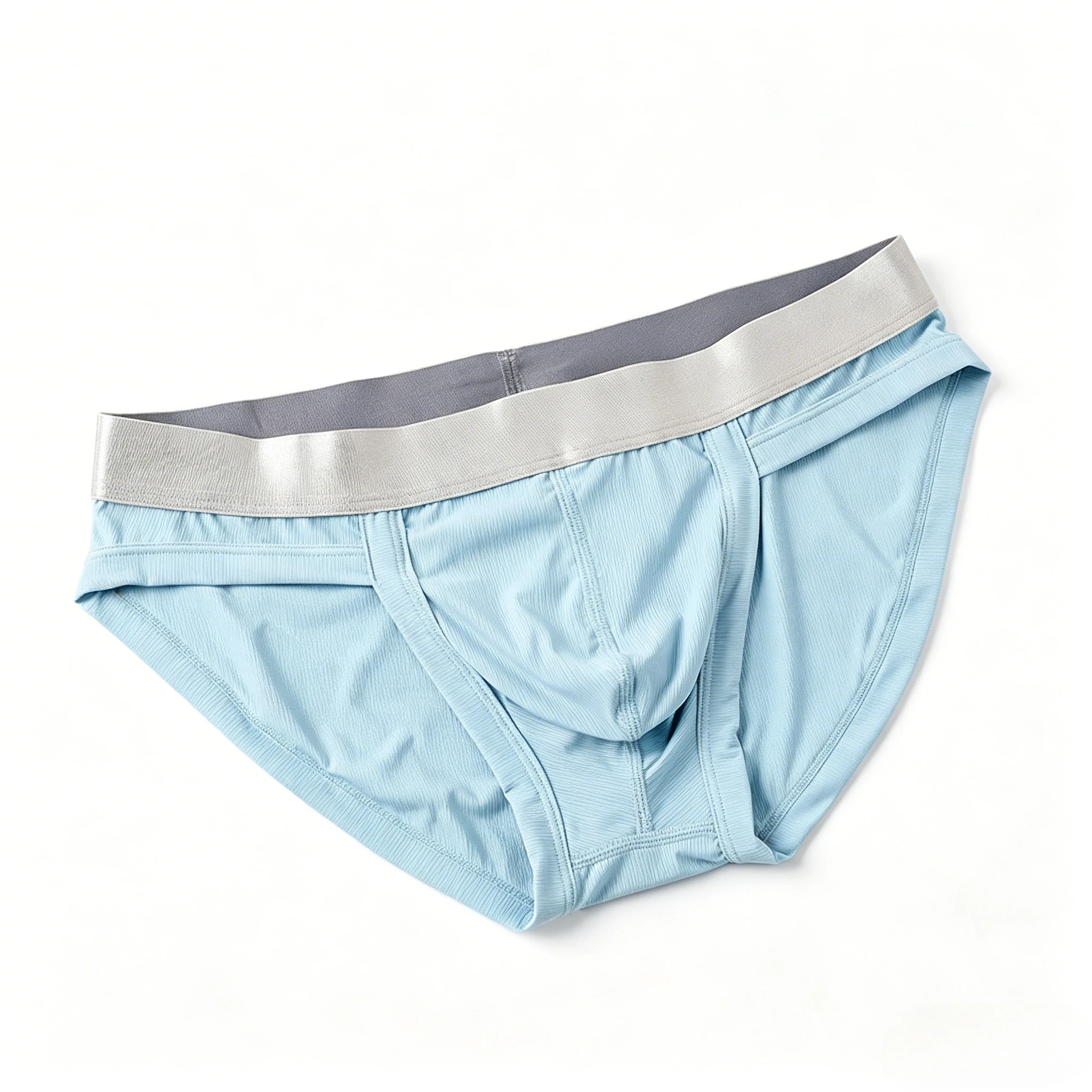 

Men Ice Silk Briefs Breathable Separated Pouch Anti-Moisture Underwear Youth Fashion Comfortable Sports Underpants Daily Panties