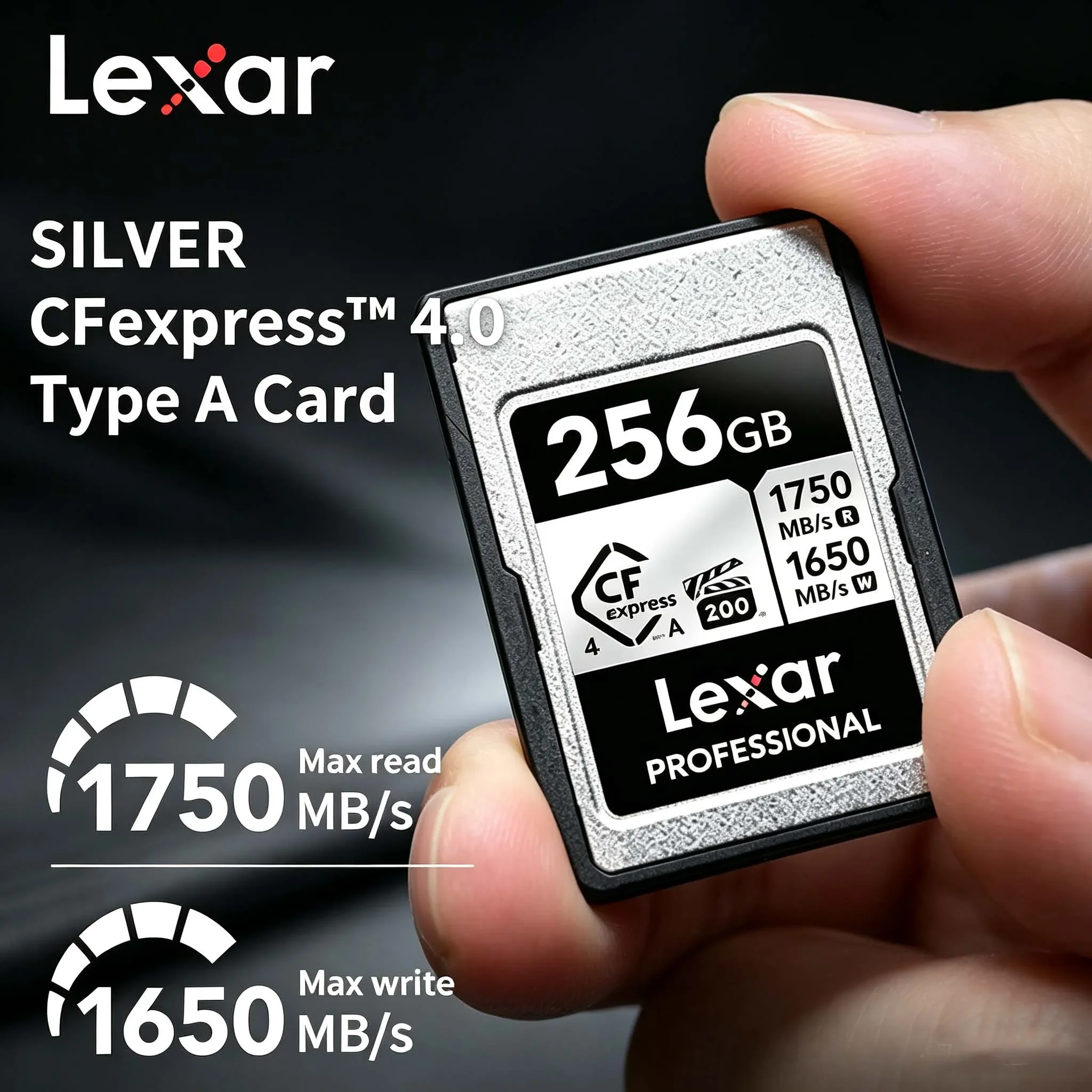 Lexar 128GB 256GB 512GB CFexpress Type B Memory Card 1750MB/s High Speed Storage Card For 8K Shooting Camera