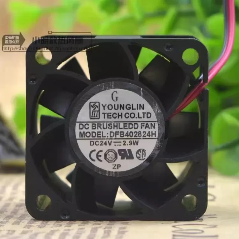 New Fan For YOUNG LIN DFB402824H 4028 4CM 24V 2.9W Frequency Converter Cooling Fan 40*40*28mm