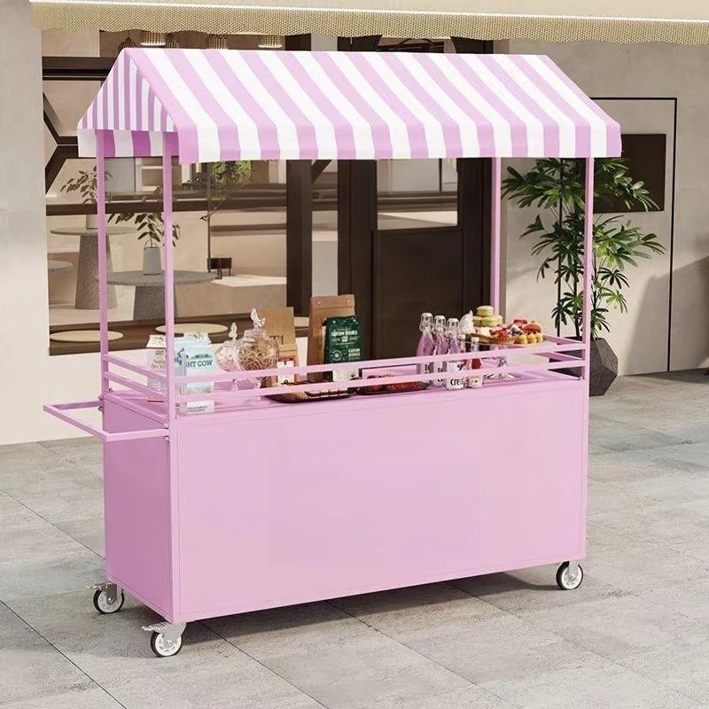 

Stall trolley stall wrought iron float night market promotion outdoor snacks mobile stall shopping mall