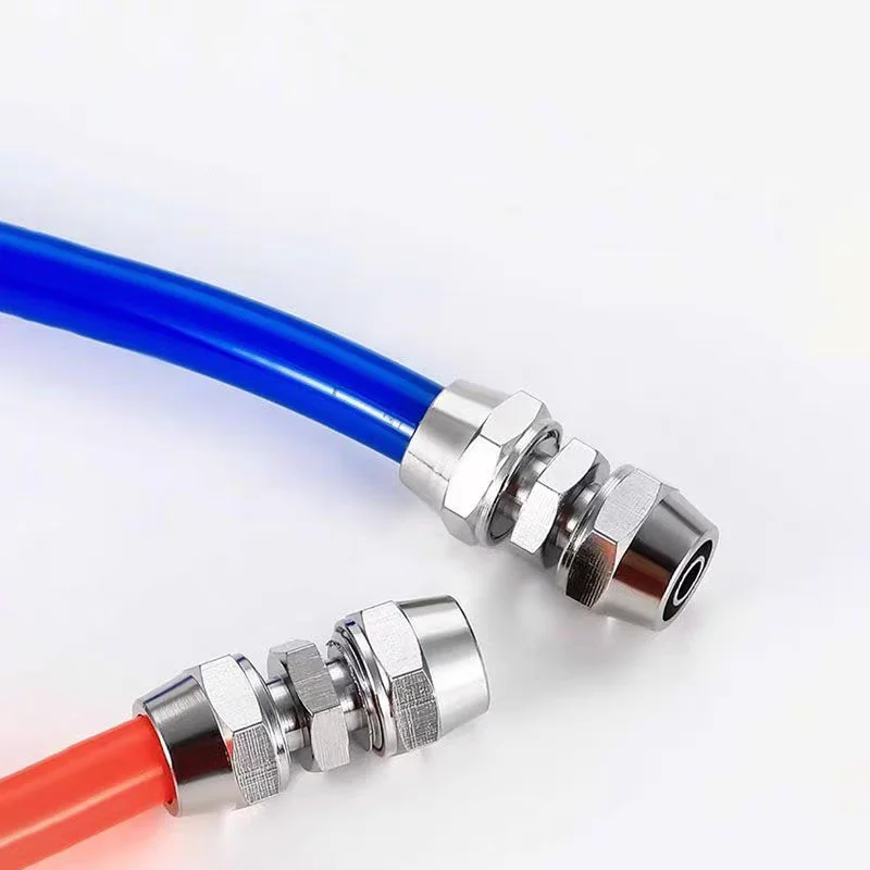 1 peça encaixe de mangueira de ar banhado a níquel de cobre conector pneumático acoplamento de liberação rápida pe 4 6 8 10 12 16mm encaixe de metal de traqueia