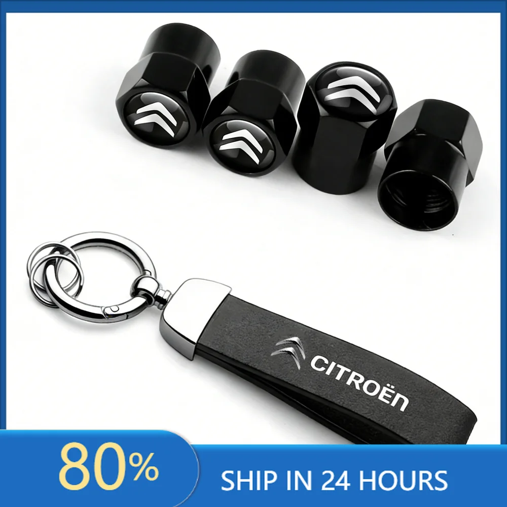 

Car Stickers Car Tire Gate Valve Cover Leather Keychain Accessories For Citroen DS Xsara C1 C2 C3 C4 C6 C8 Berlingo Cactus Picas