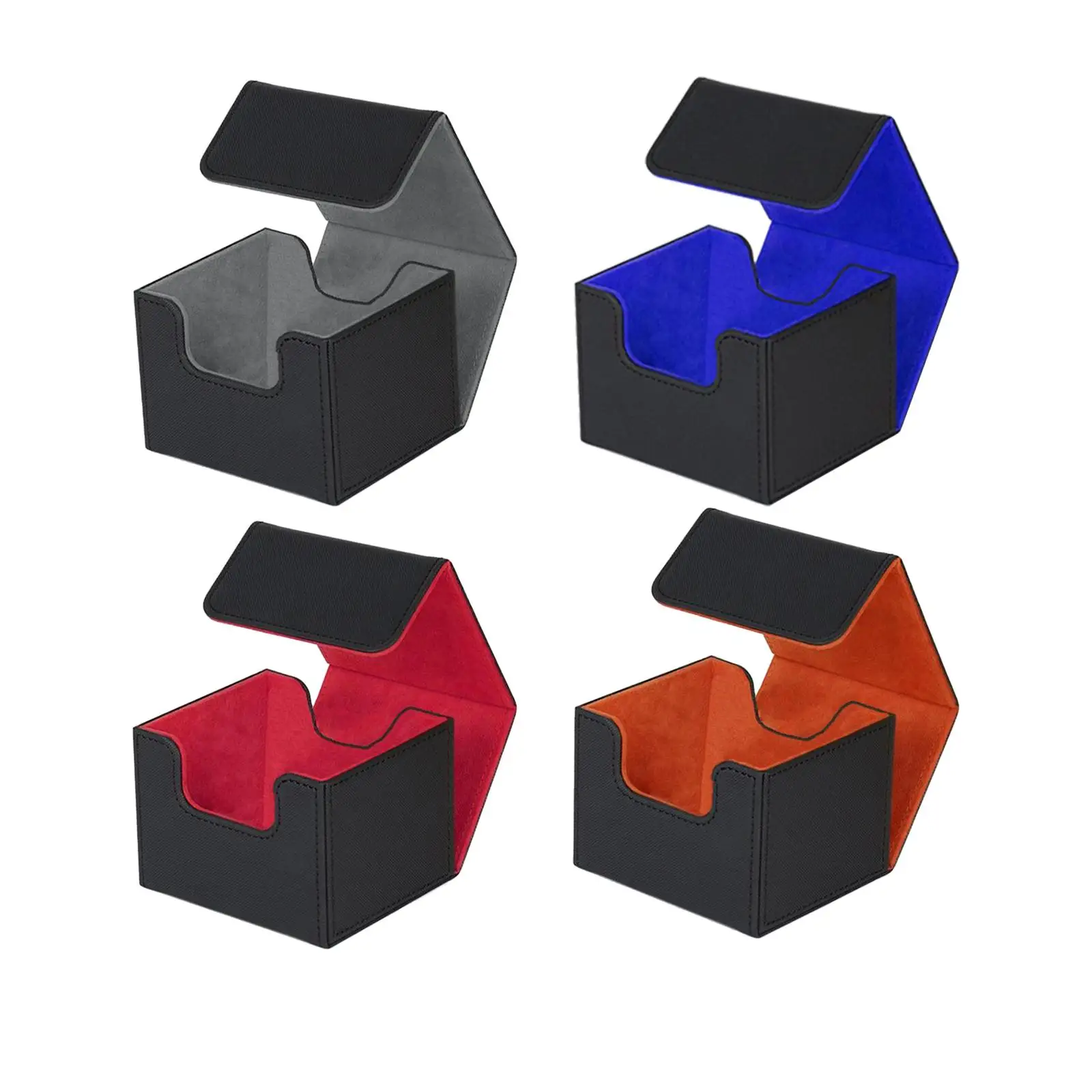 Caixa de baralho de cartas colecionáveis para recipiente de mais de 130 cartões com fecho magnético para TCG