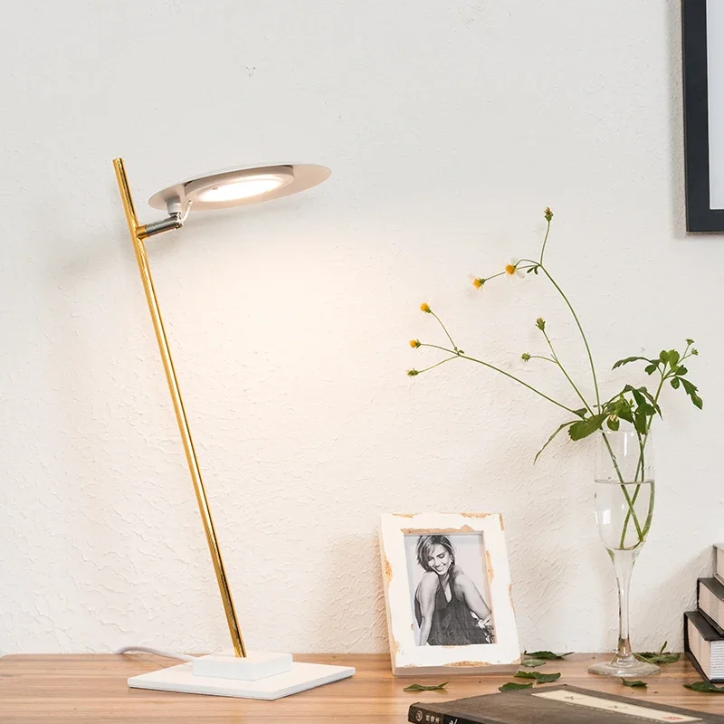 Led desk lamp art bar work table lamp study lighting Nordic postmodern creative personality bedroom bedside