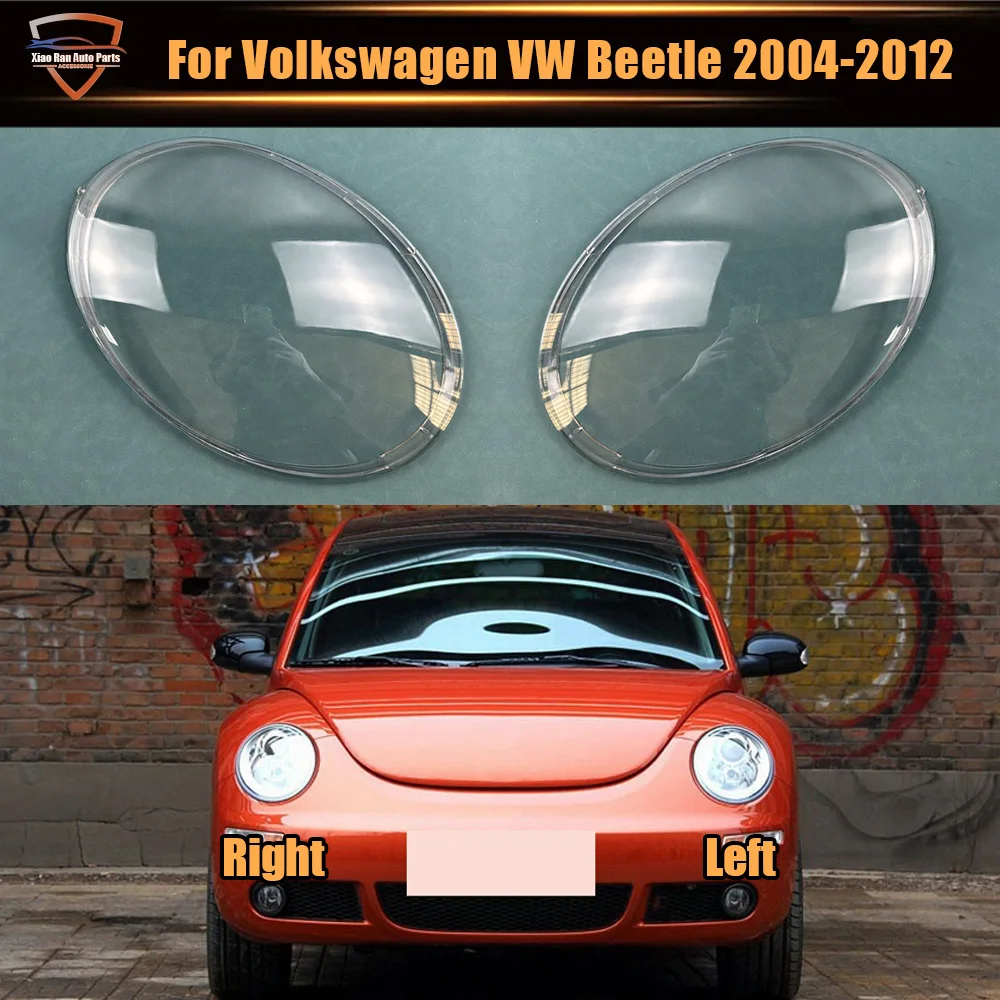 

For Volkswagen VW Beetle 2004 to 2012 (transparent) Headlamp Cover Headlight Shell Lens Plexiglass Replace Original Lampshade