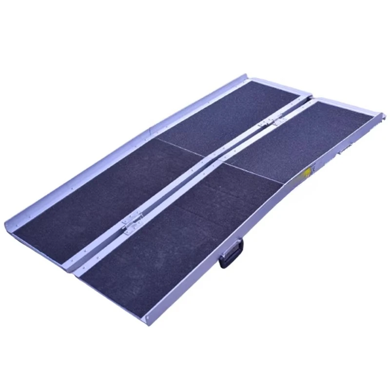 Barrier-free ramp board, long and short ramp aluminum composite material, up and down step pad wheelchair