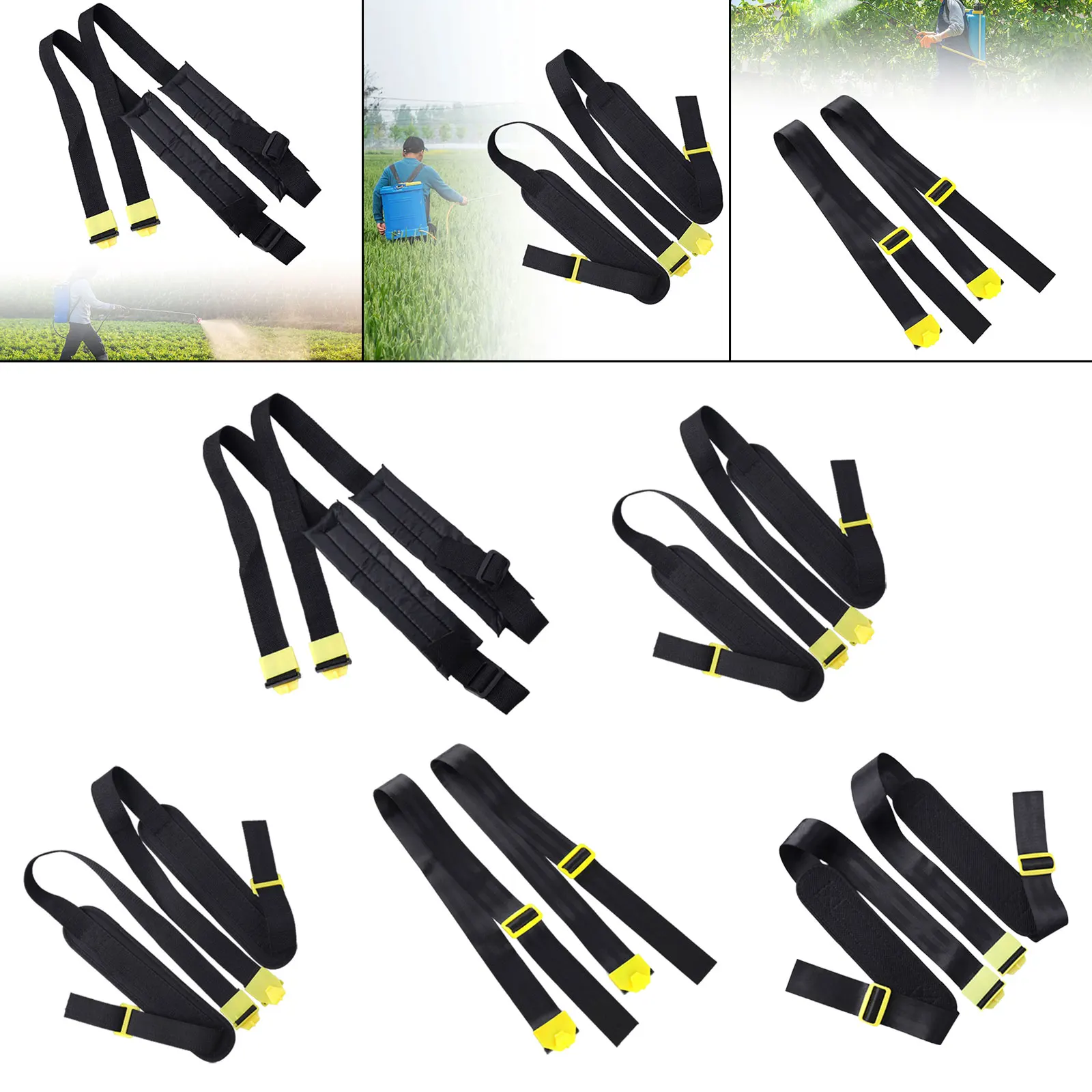 2 Pieces Backpack Sprayer Replacement Straps Nylon Manual Shoulder Sprayer Strap Belts Adjustable Garden Sprayer Accessories