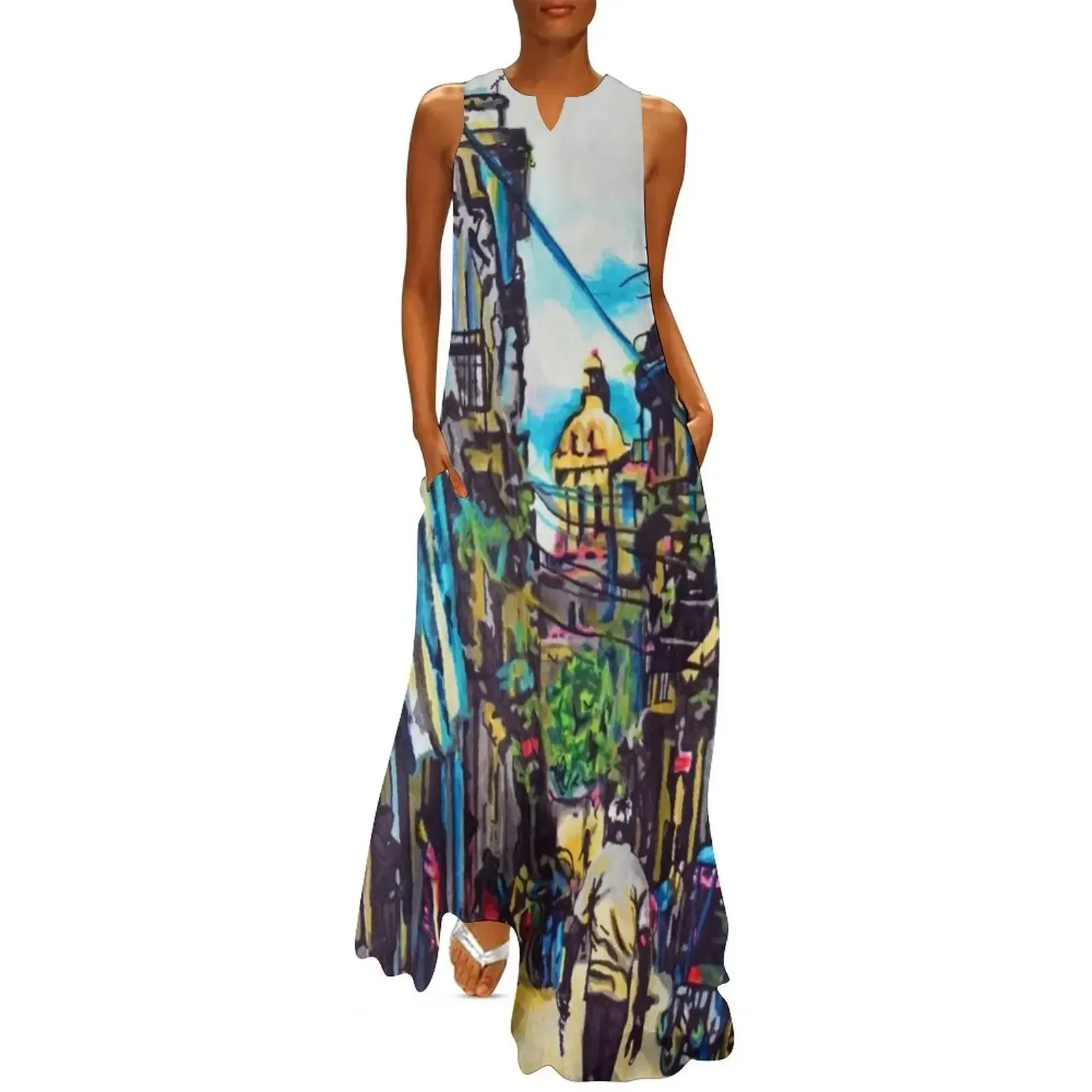 

Havana, Cuba No. 2 Long Dress Dress woman dresses ladies 2025 summer chic and elegant woman dress women clothes