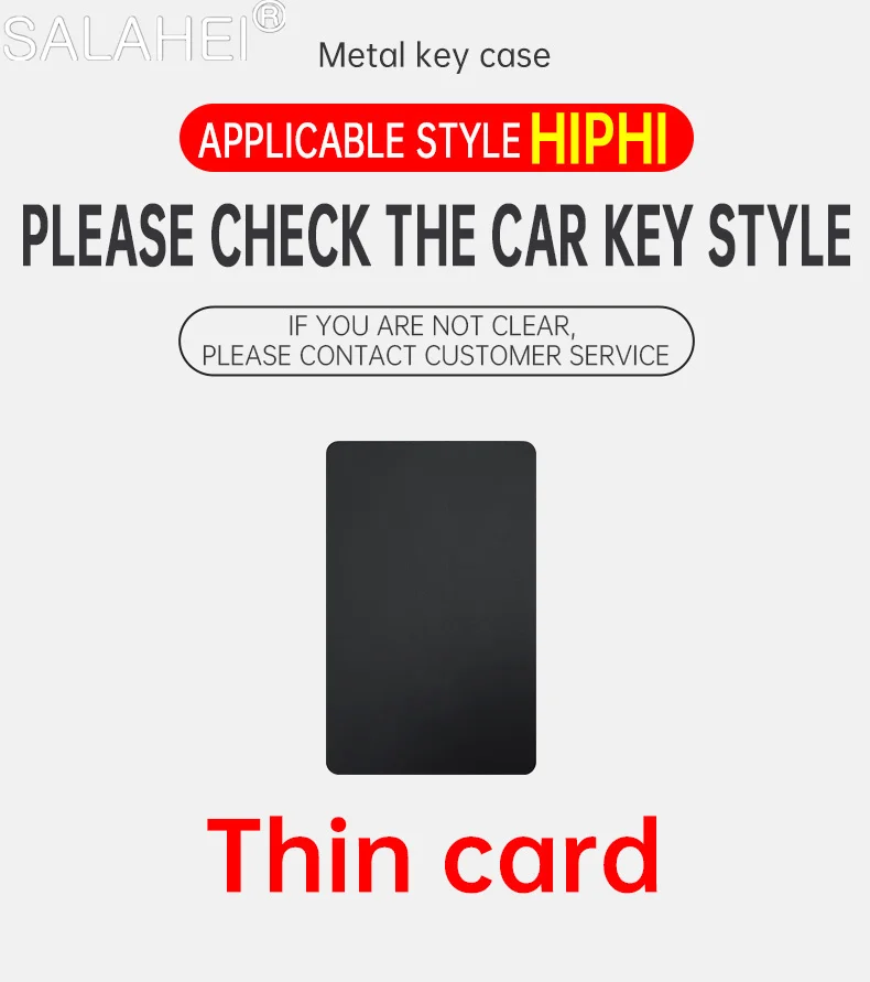 Zinc Alloy Leather Car Key Case NFC Card Protection Full Cover Keyless Shell For HIPHI X 2023 Hiphi Z Auto Keychian Accessories