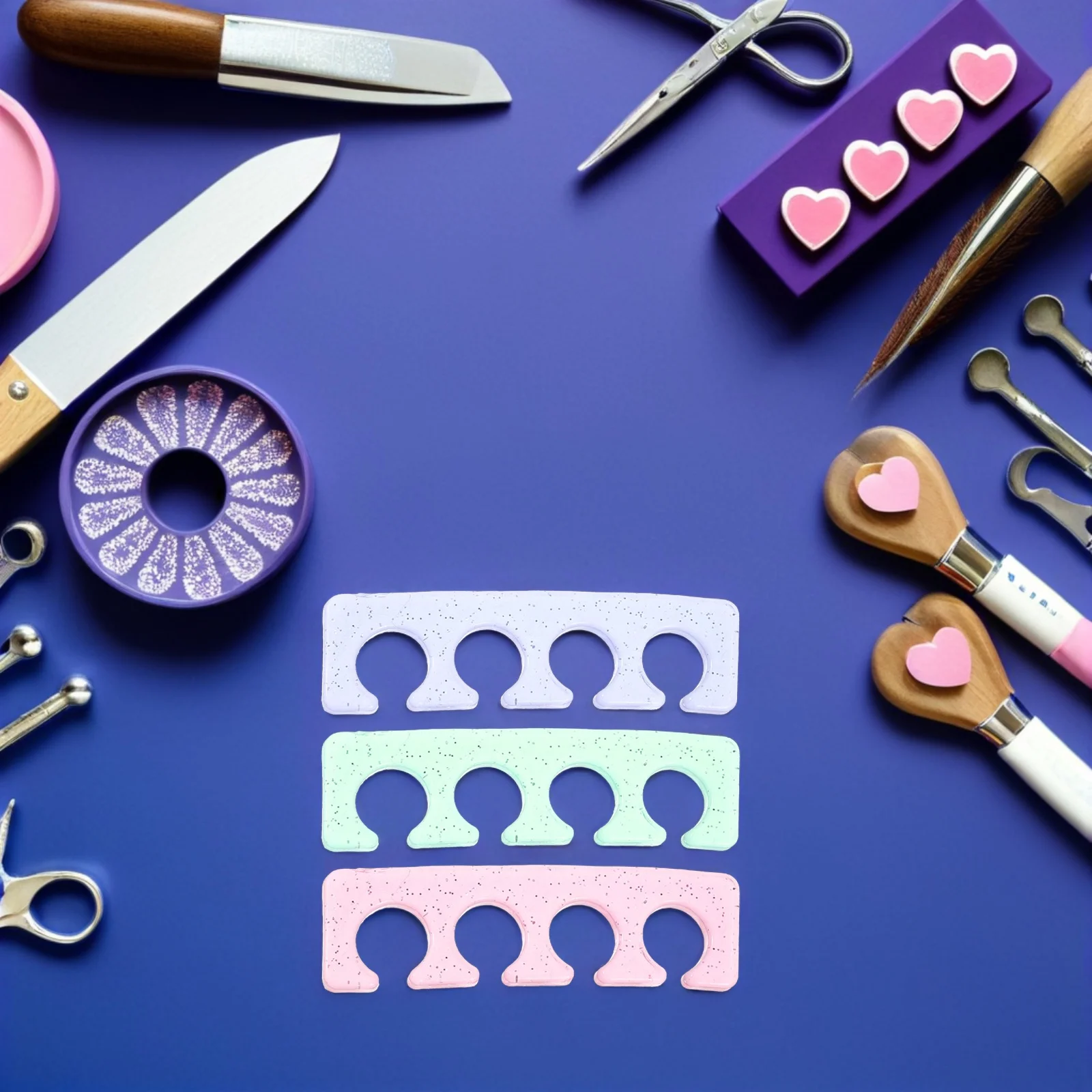 Séparateurs d'orteils en Silicone, 12 pièces, entretoises d'ongles, outils de manucure et de pédicure, séparateur d'ongles, soins des pieds, séparateur d'art des ongles