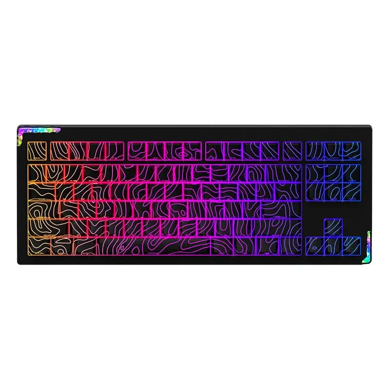 

STARS80v2 wireless three-mode mechanical keyboard CNC pure aluminum lump custom quick dismantling Gasket structure