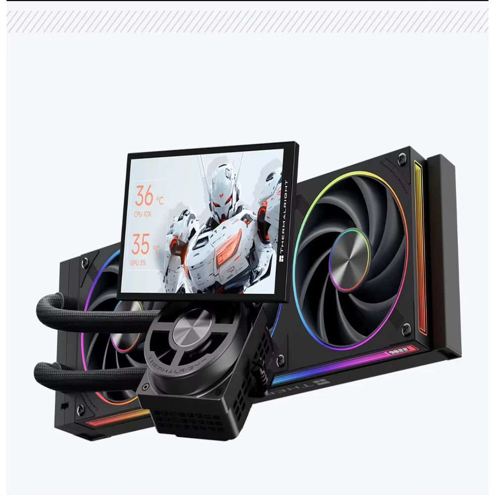 PRO 360 ARGB BLACK Water Cooling Liquid Cooler with Copper  Aluminum Heatsink for Gaming case