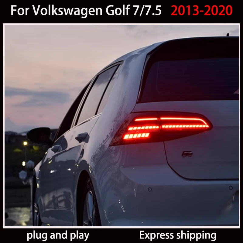 For Volkswagen Golf 7/7.5 taillight assembly 2013-2020 LED streamer steering rear light taillight modification car accessories