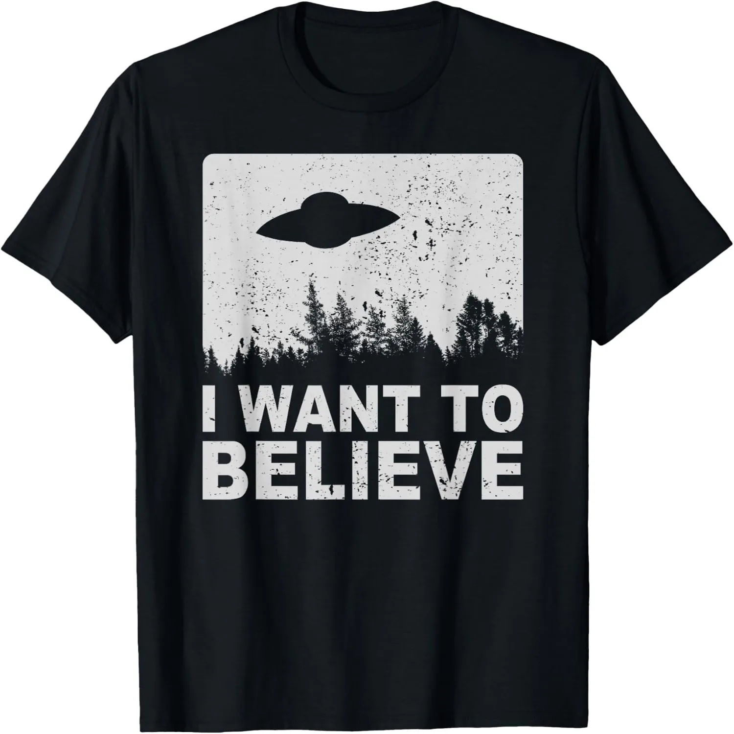 I Want to Believe T-Shirt I Aliens UFO Area 51 Roswell T-Shirt Cotton t-shirt, Vintage t-shirt,