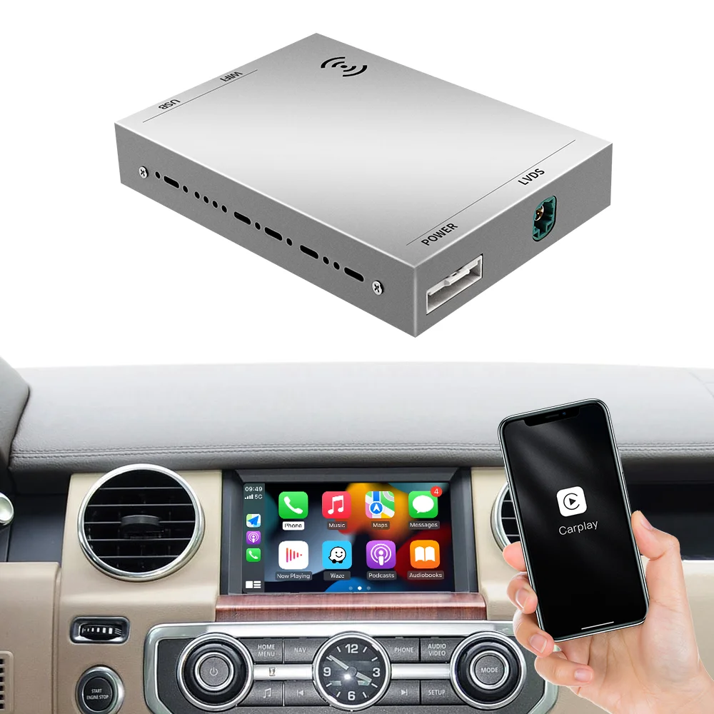 Wireless  Carplay Android Auto box  For Land Rover Range Rover Evoque Discovery Jaguar Xf Xe x type discovery 4 f-pace