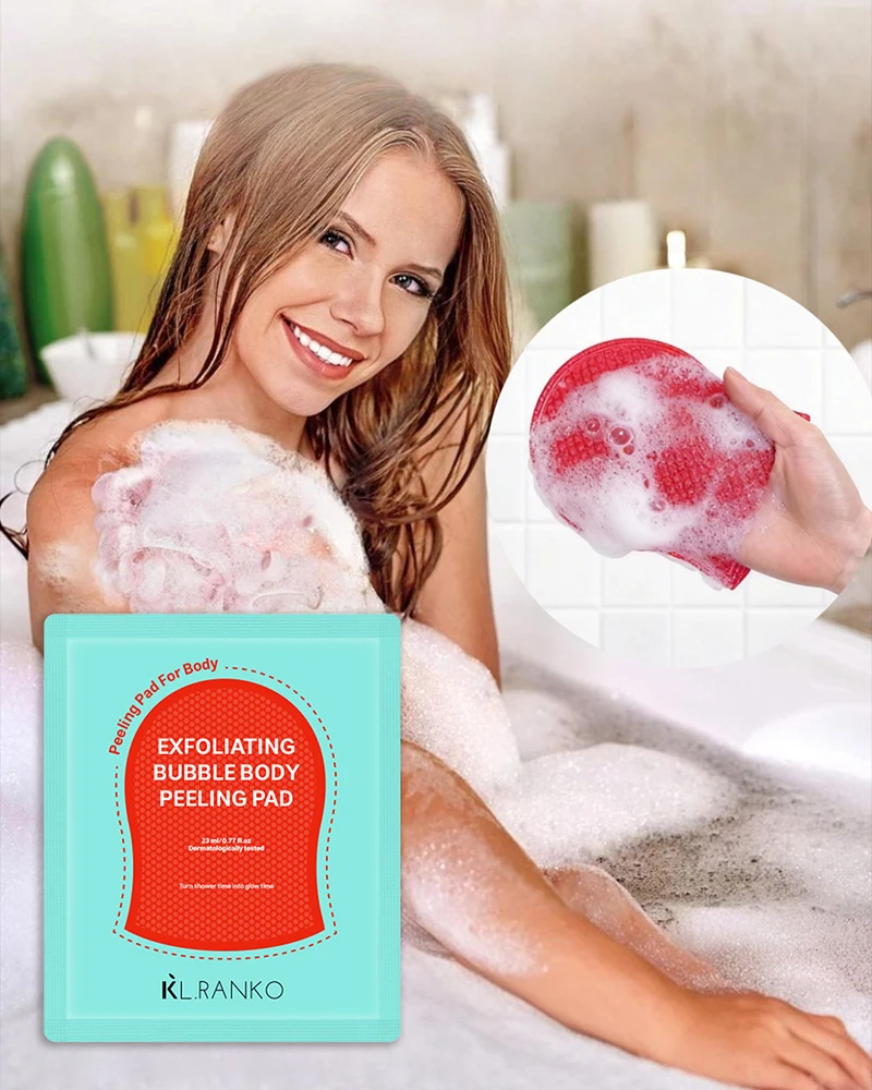 

Disposable Exfoliating Bath Towel, Travel Portable Scrub Mitt Shower Gloves Self Foaming Silky Smooth Skin Gentle Exfoliator