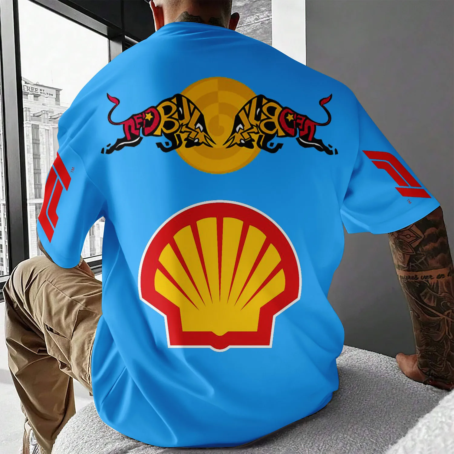 Racing Graphics Men's T-shirt 3d Printing Street Style Casual Trendy Brand 2024 Y2k Clothes Official-website Mens F1 Oversized