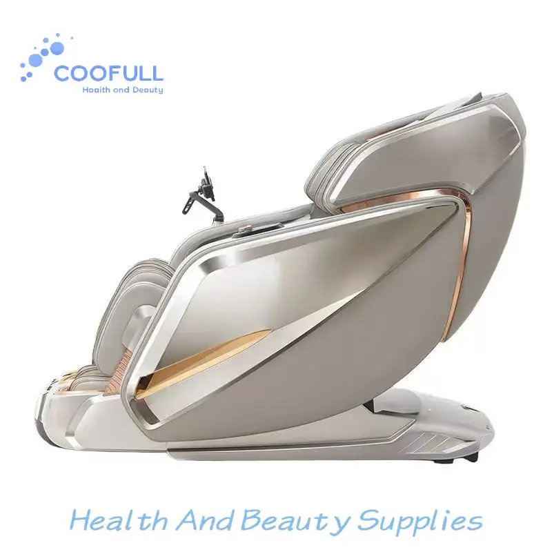 Coolfull Space Capsule Foldable Massage Chair with Zero Gravity & Full Body Stretch Lumbar Heat & Timing Control-Luxury Home Use