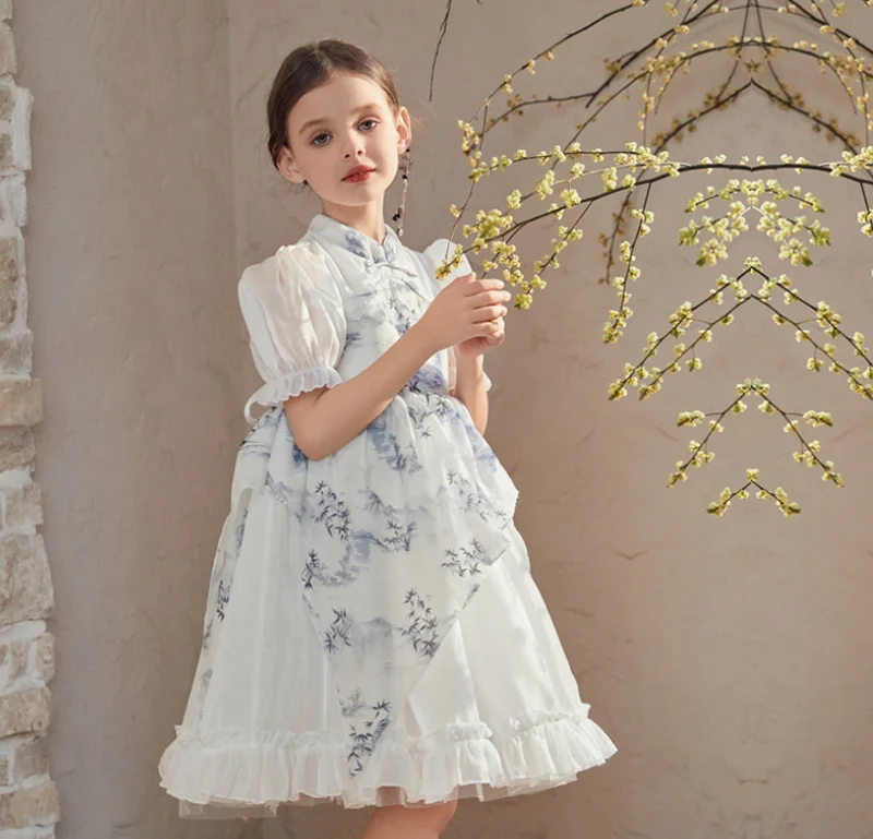 

Retail New Baby Girls Boutique Party Flower Dress , Princess Kids Dresses Holiday 2-8T