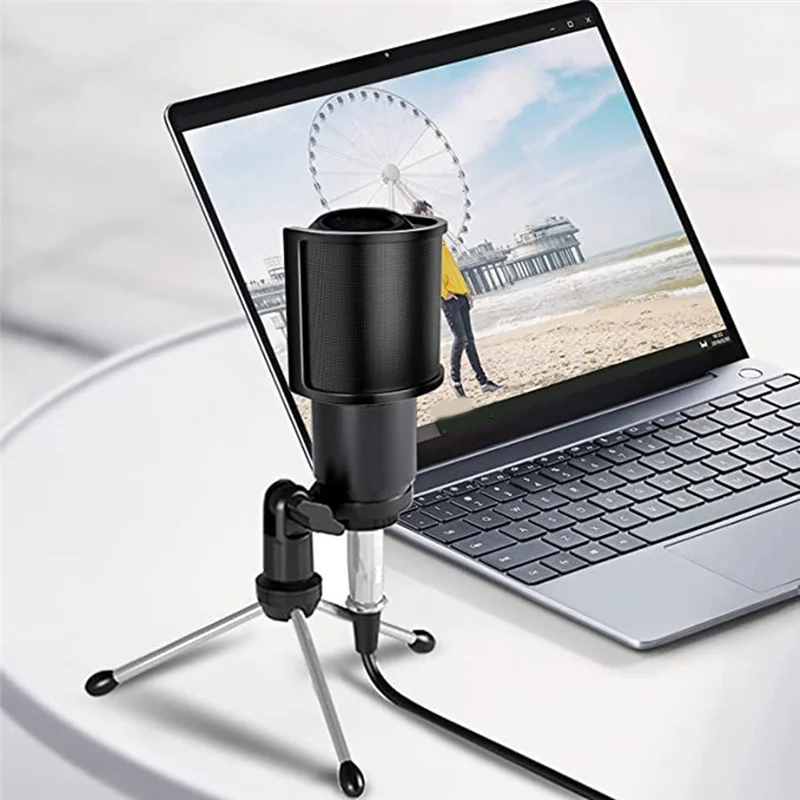 Condenser Microphone Blowout Screen U-Shaped Windscreen Cover Shield Ideal For Streaming & Recording