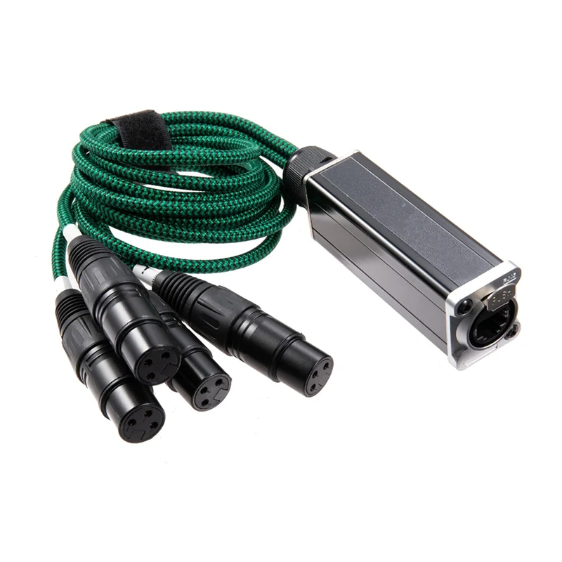 

1Pair 4-Channel 3-Pin XLR/DMX To Ethercon RJ45 Ethernet Extender DMX512 Network Signal Extender 1 Male+1 Female-Y41A