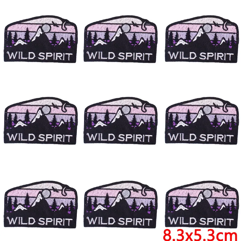 10 Stks/partij Opstrijkbare Patches Voor Kleding Avontuur Patch Voor Kleding Outdoor Wildernis Thermoadhesive Borduurwerk Naaistickers