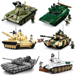 Sluban Main Battle Tank Building Blocks:Classic World War II Military Armored Vehicle Model Bricks for Kids Boys-Great Gift Idea