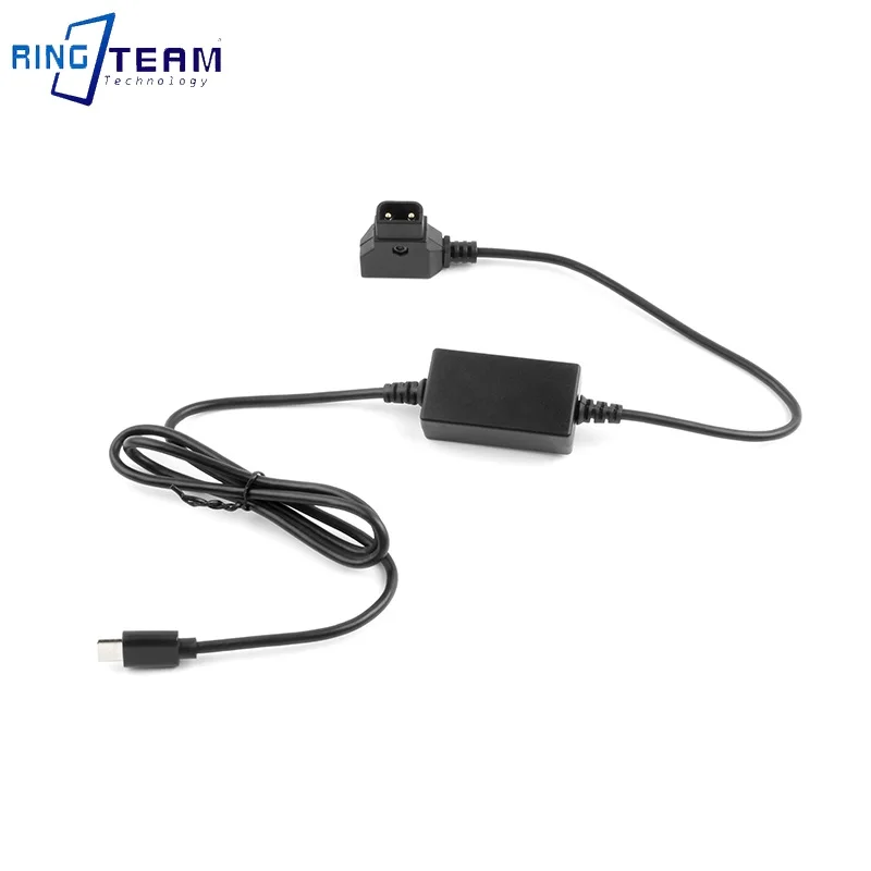 D Tap to Type C Output Power Cable Plastic D-Tap to USB C Power Cable for Mobile Phones for Cameras