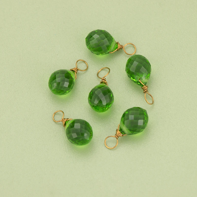 assoonas, 4 Stück/Set, MH36, Schmuckzubehör, Edelstahl-Kappenring, Glas, handgefertigt, Anhänger, Schmuckherstellung, DIY-Anhänger – Detail 4