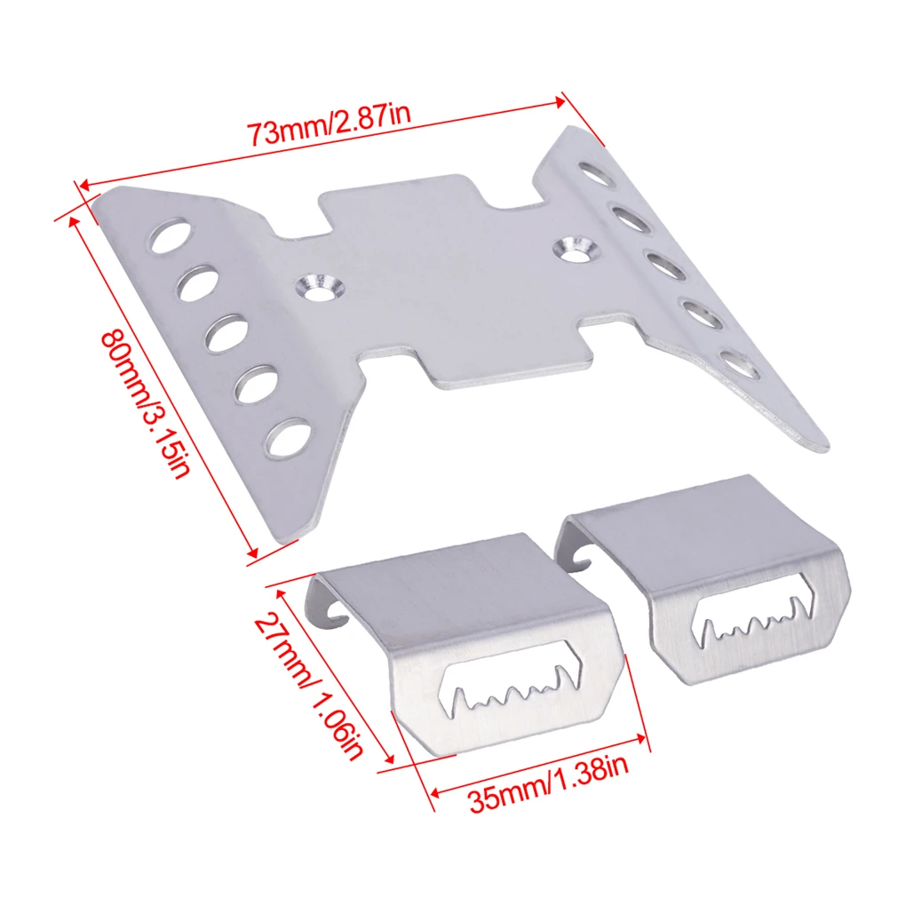 Metal Portal Axle Skid Plate Axle Armor Chassis Armor for Axial SCX10 III CJ7&Gladiatus 1/10 RC  Car Wrangler Bronco Part